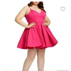 Mac Duggal Hot Pink Dress